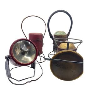 Lot of Antique Hand Lanterns Miner Railroad Barn Industrial For PARTS